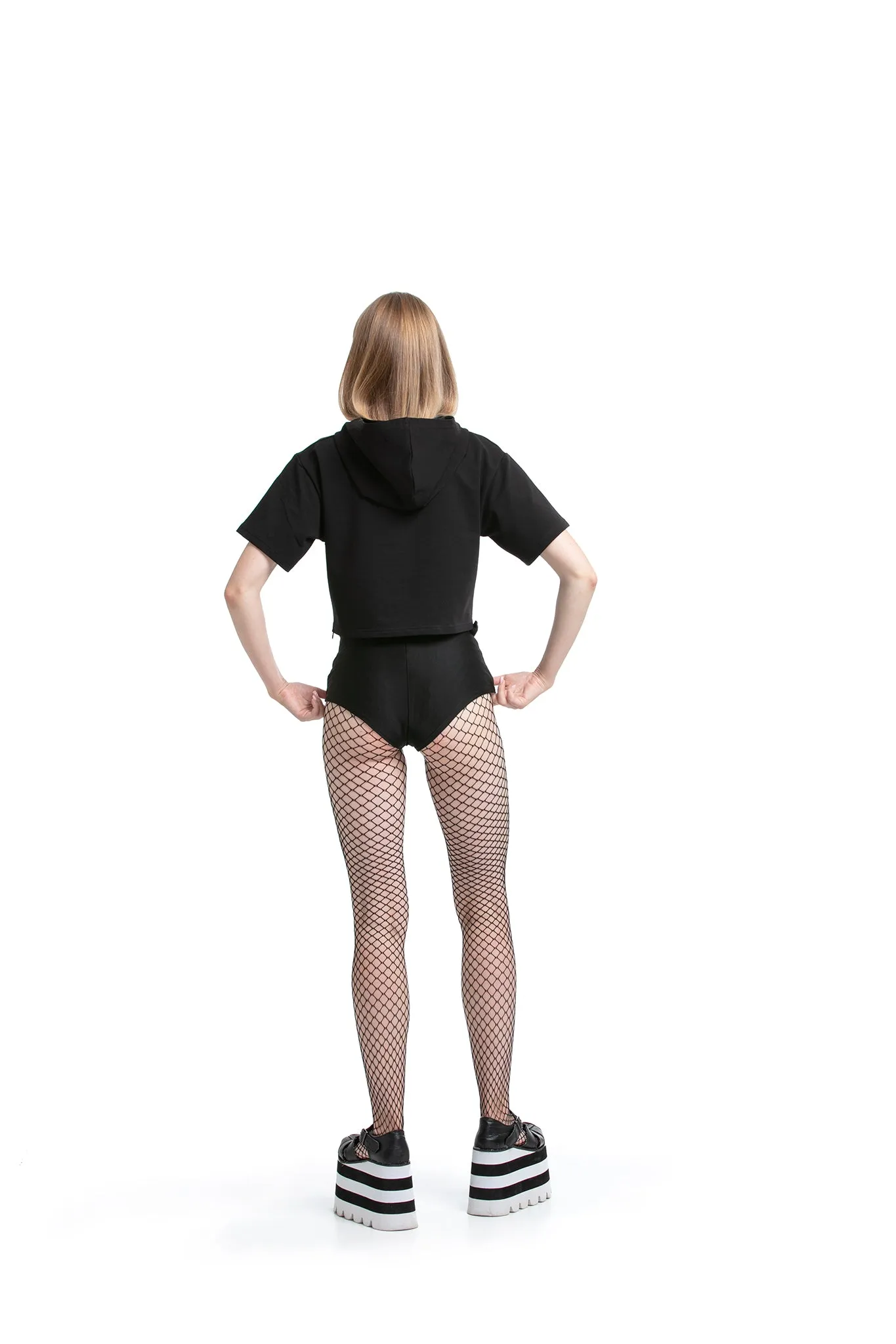 Reflective Techno - Cropped Tops with side zips
