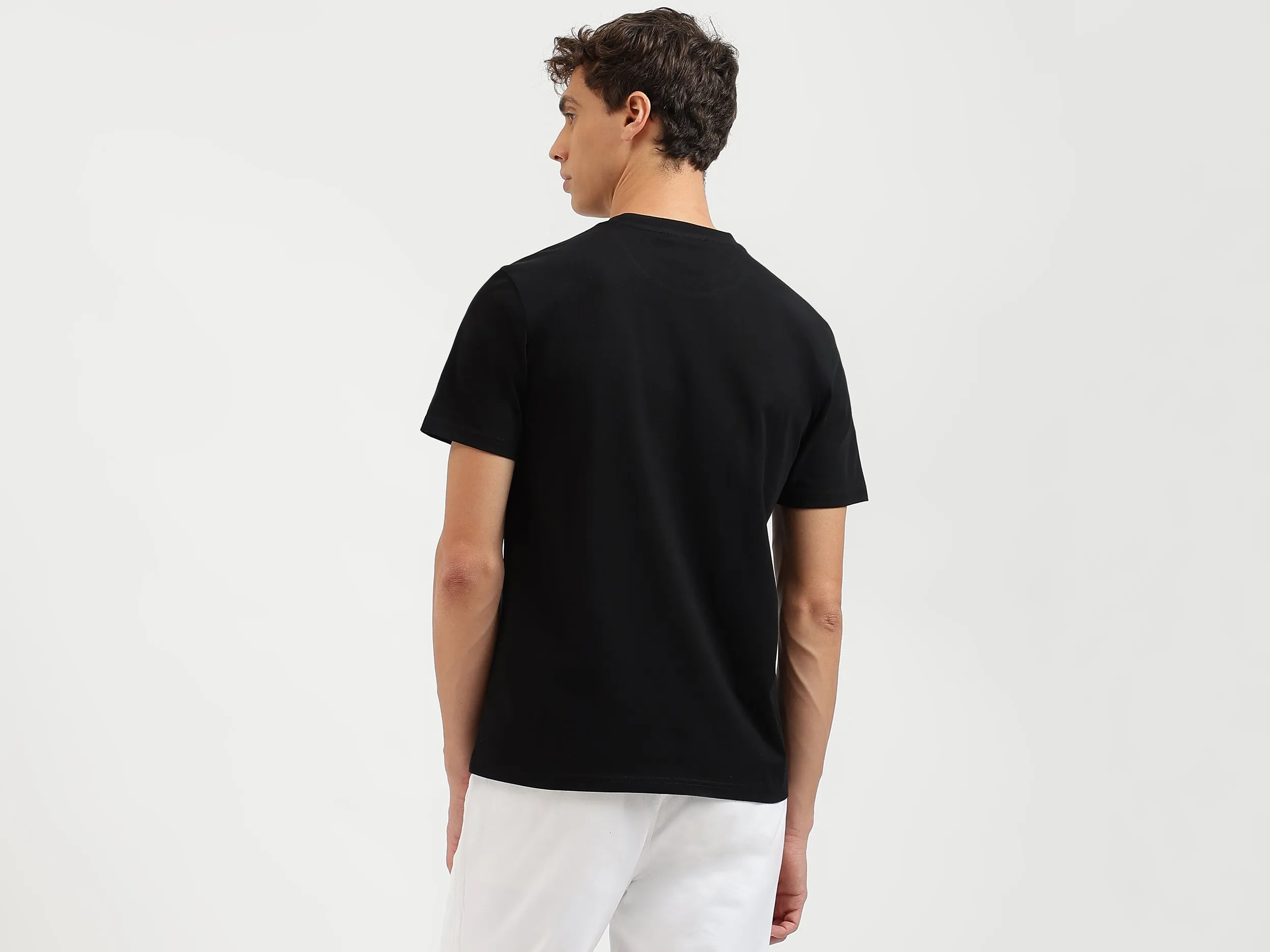 Regular Fit Crew Neck Printed T Shirt