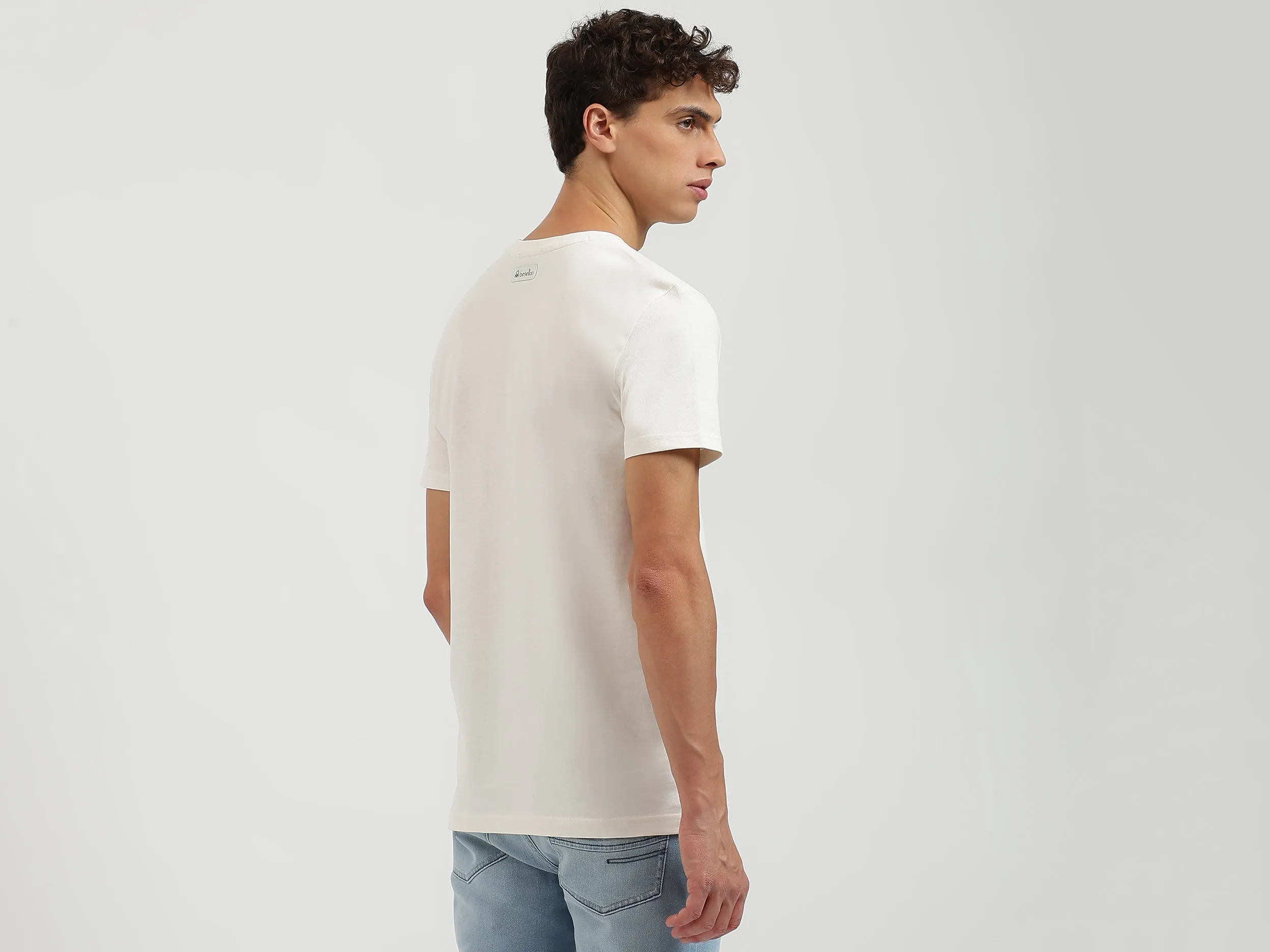 Relaxed Fit Crew Neck Solid T-Shirt