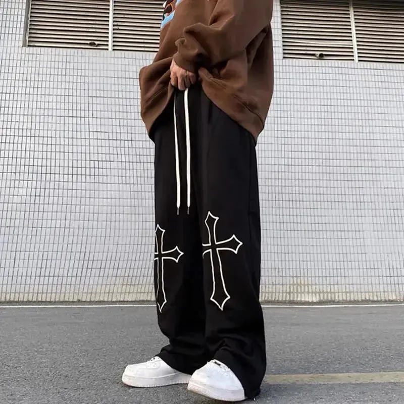 Retro Cross Wide Leg Pants