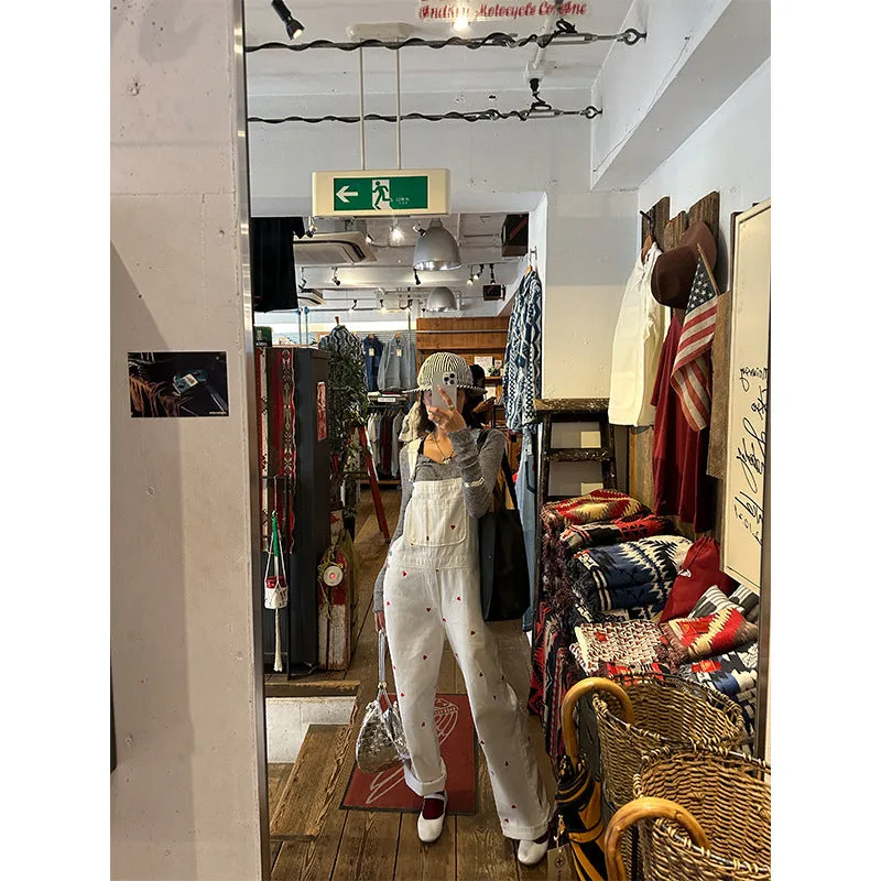 Retro Loose Straight Wide-Leg Trousers