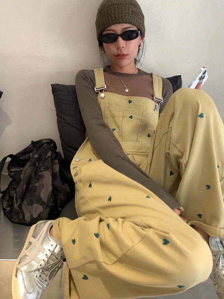 Retro Loose Straight Wide-Leg Trousers