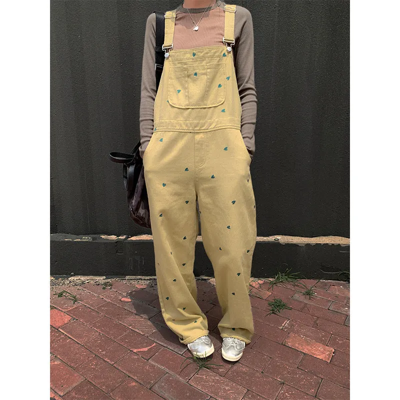 Retro Loose Straight Wide-Leg Trousers