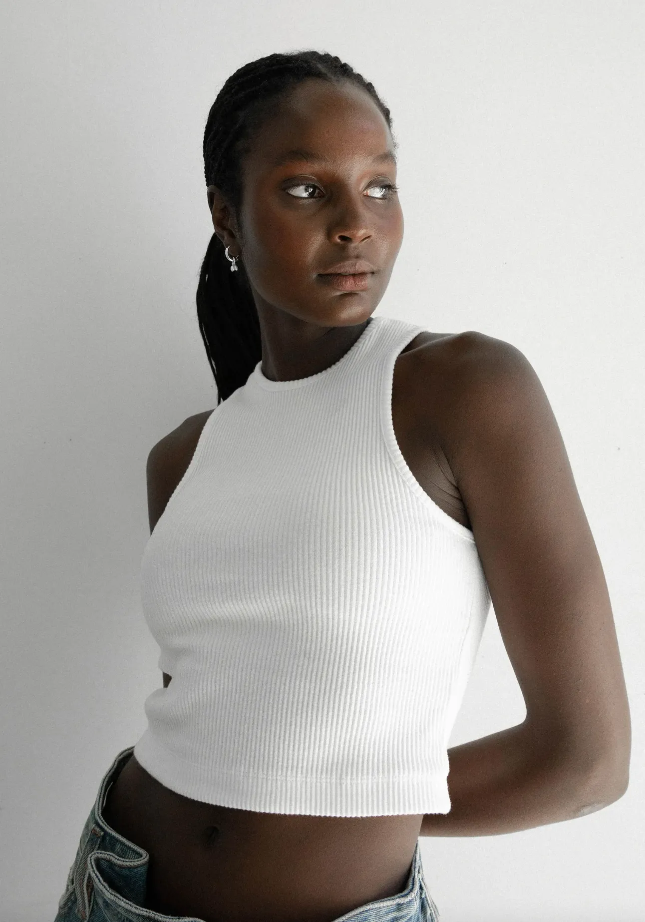 Ribbed Cropped Tank