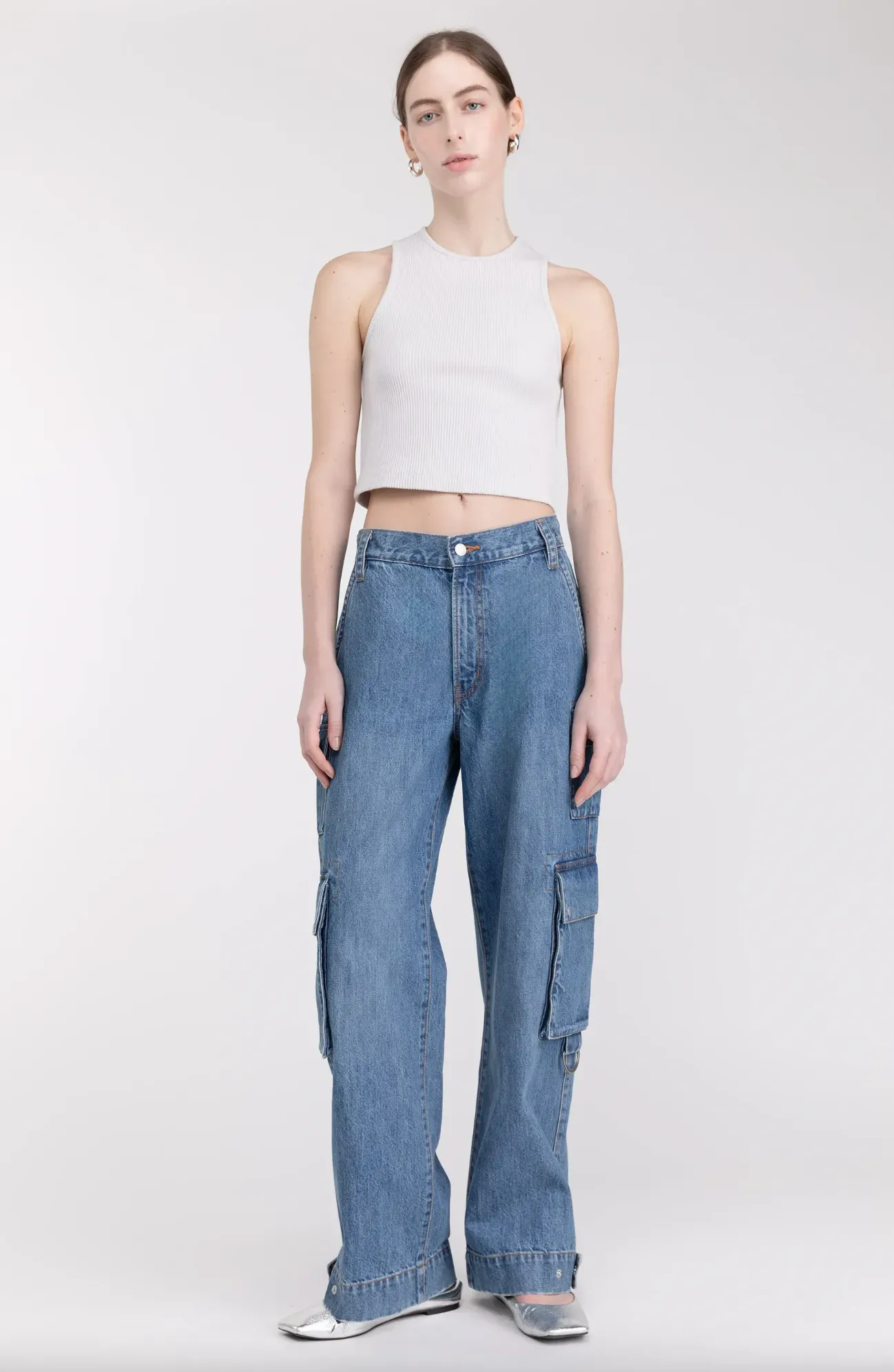 Ribbed Cropped Tank
