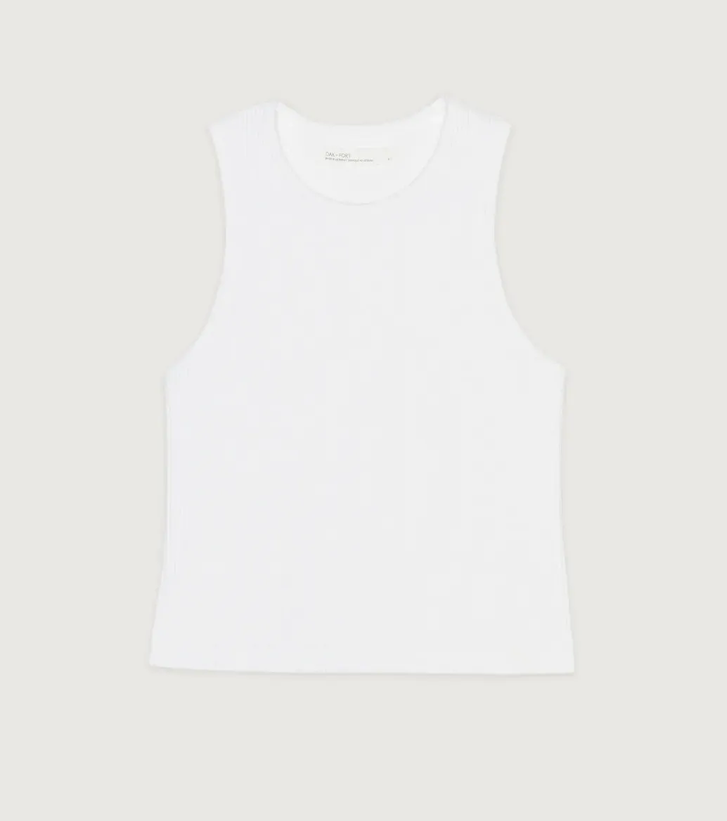 Ribbed Cropped Tank