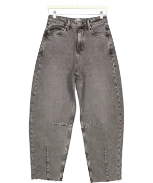 River Island Black Barrel Jeans UK 8