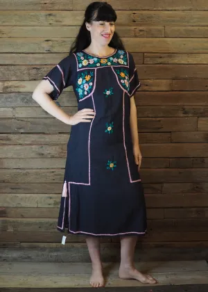 Romina Maxi Dress in Navy