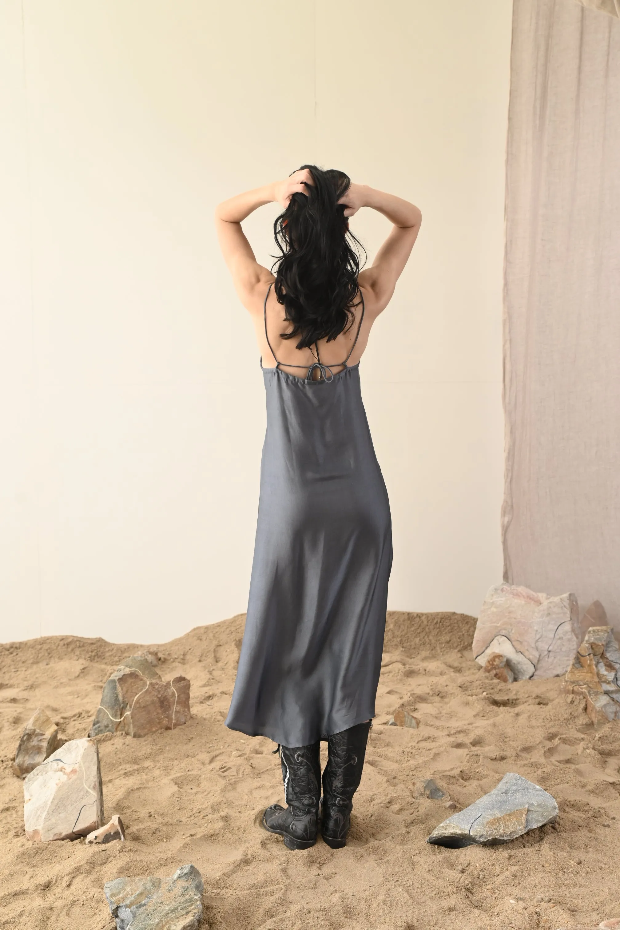 Rose Slip Dress // Indigo