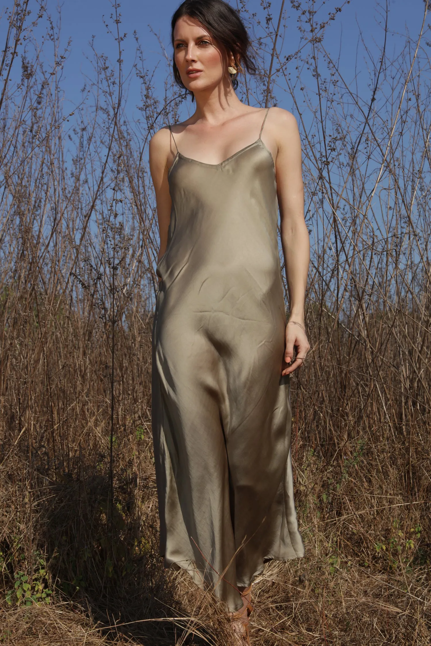 Rose Slip Dress | Sage