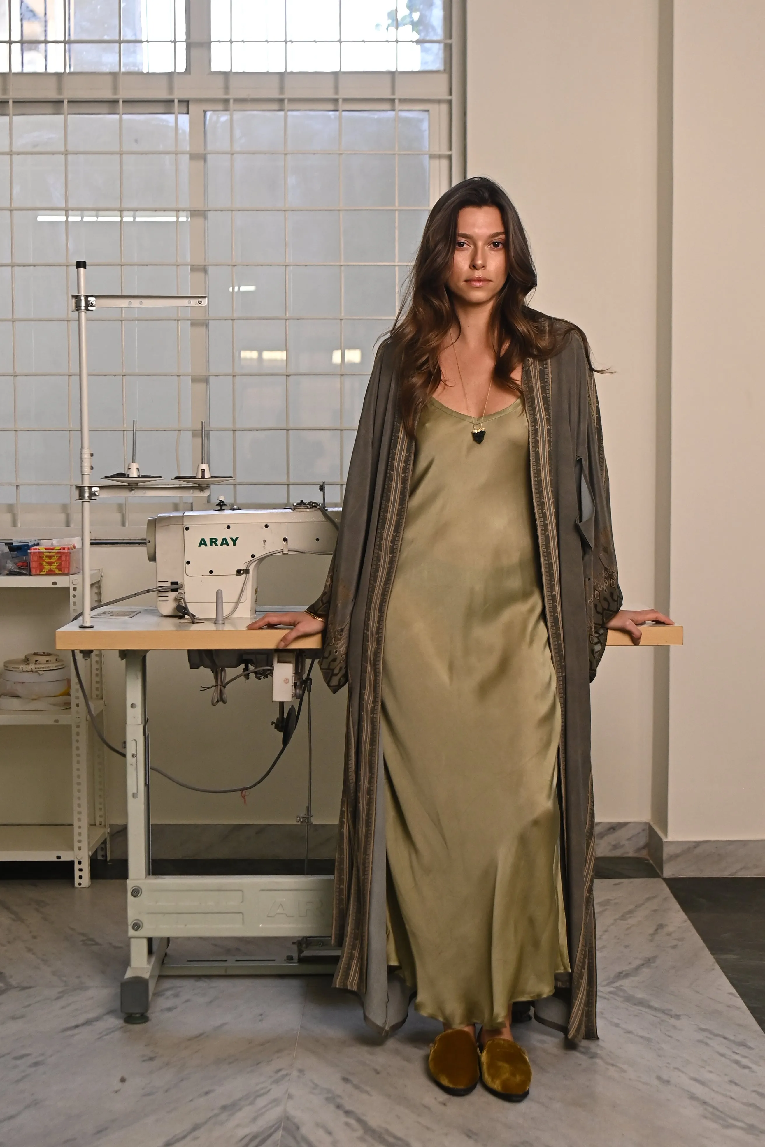 Rose Slip Dress | Sage