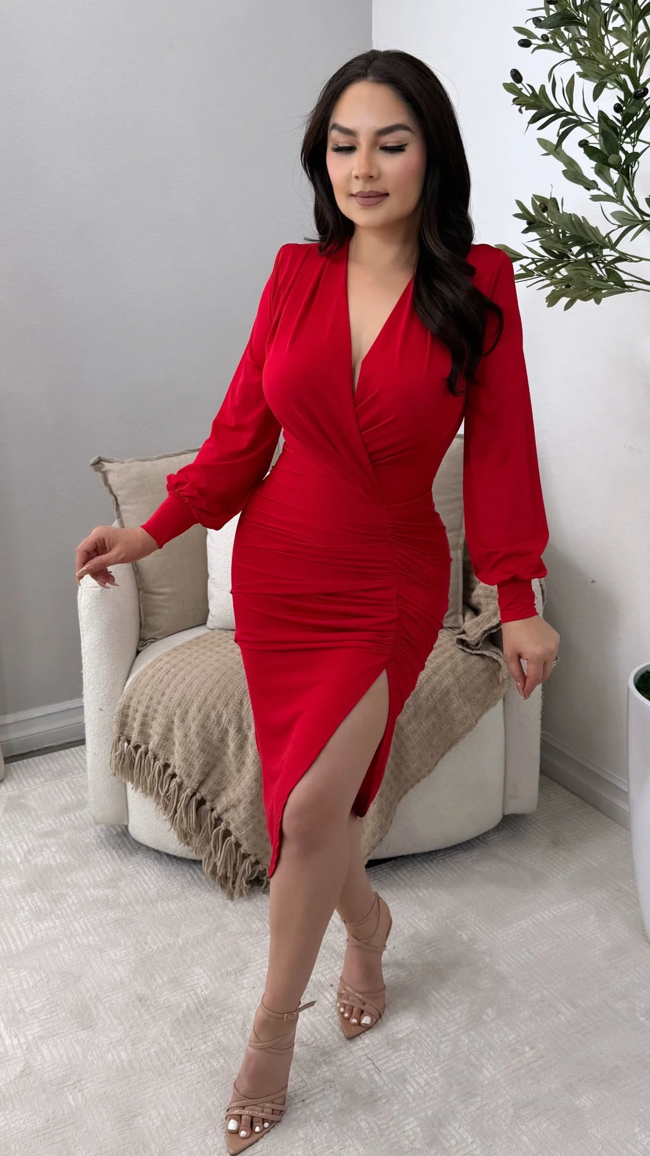 RUTILA RED  DRESS