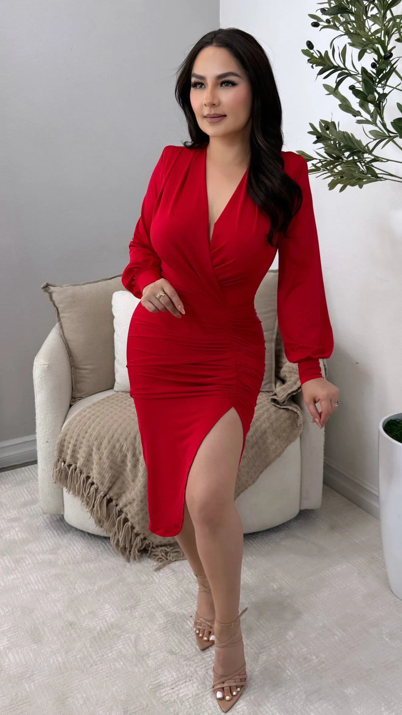 RUTILA RED  DRESS