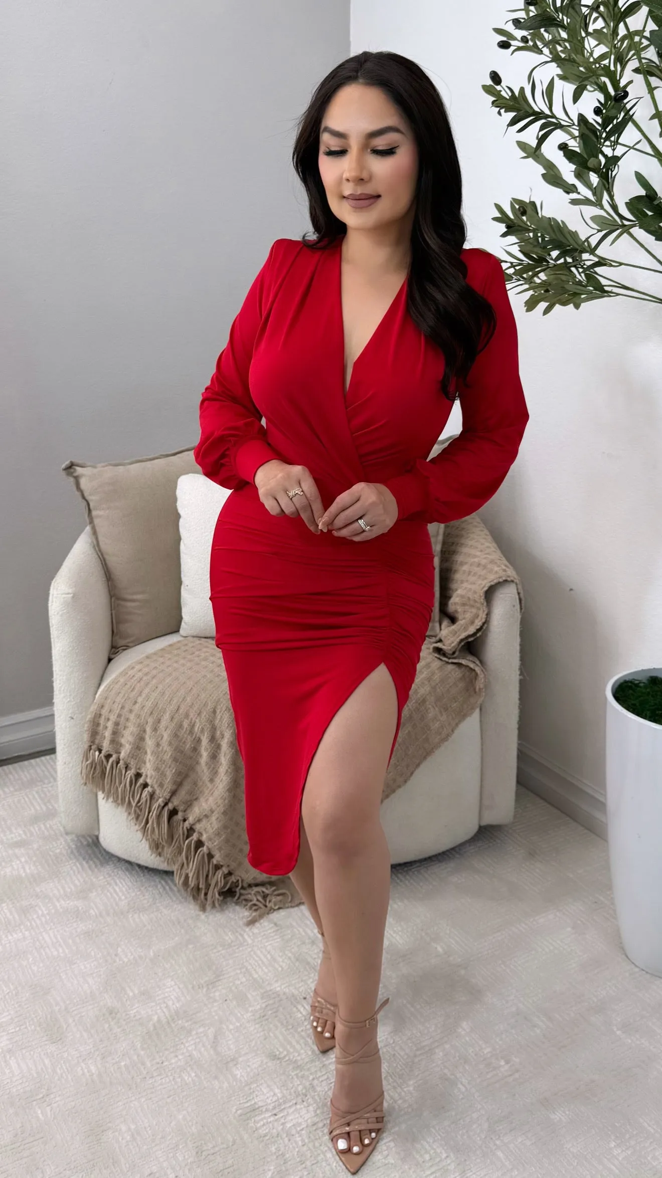 RUTILA RED  DRESS
