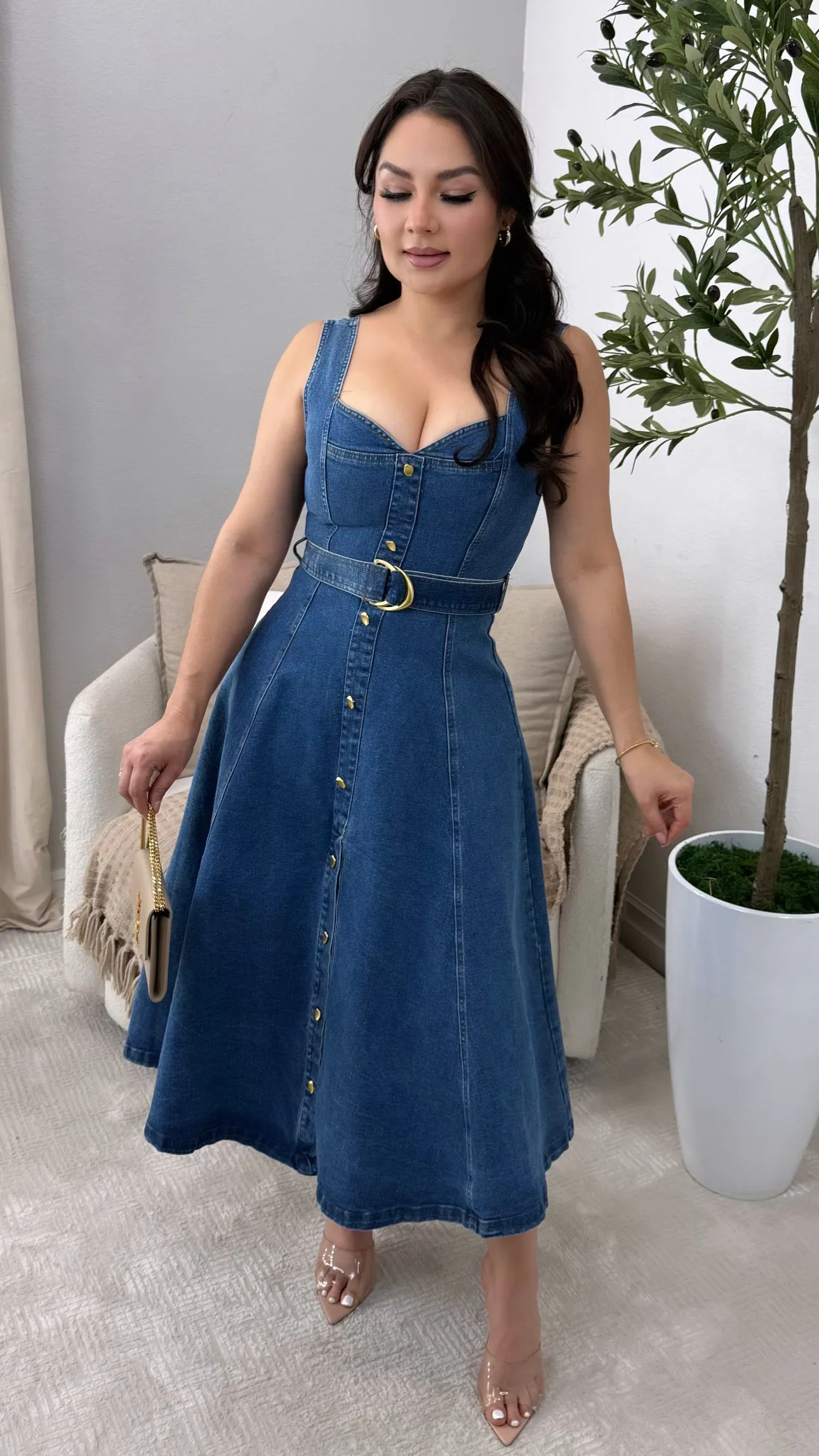 RYLIE DENIM DRESS