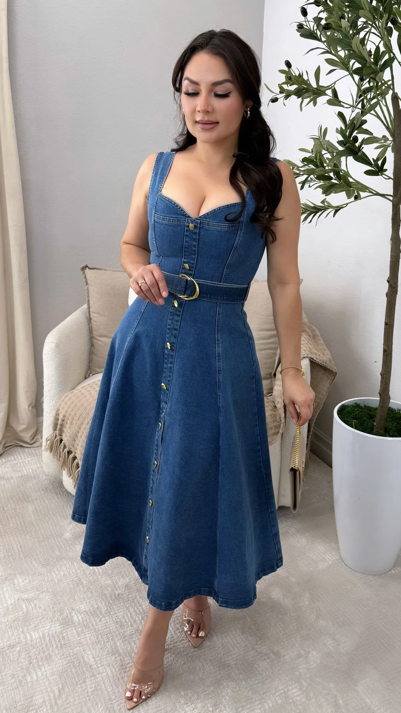 RYLIE DENIM DRESS