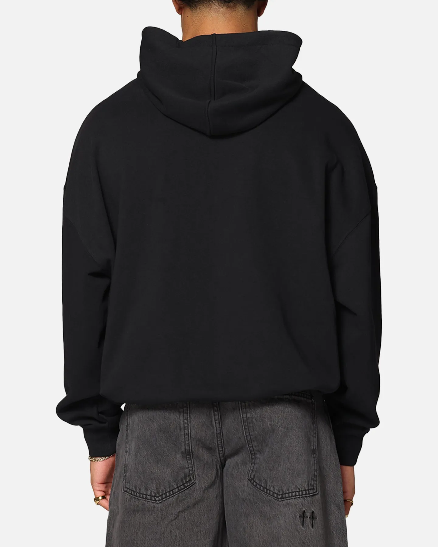 Saint Morta Cambronne Layered Boxy Hoodie Black/Black