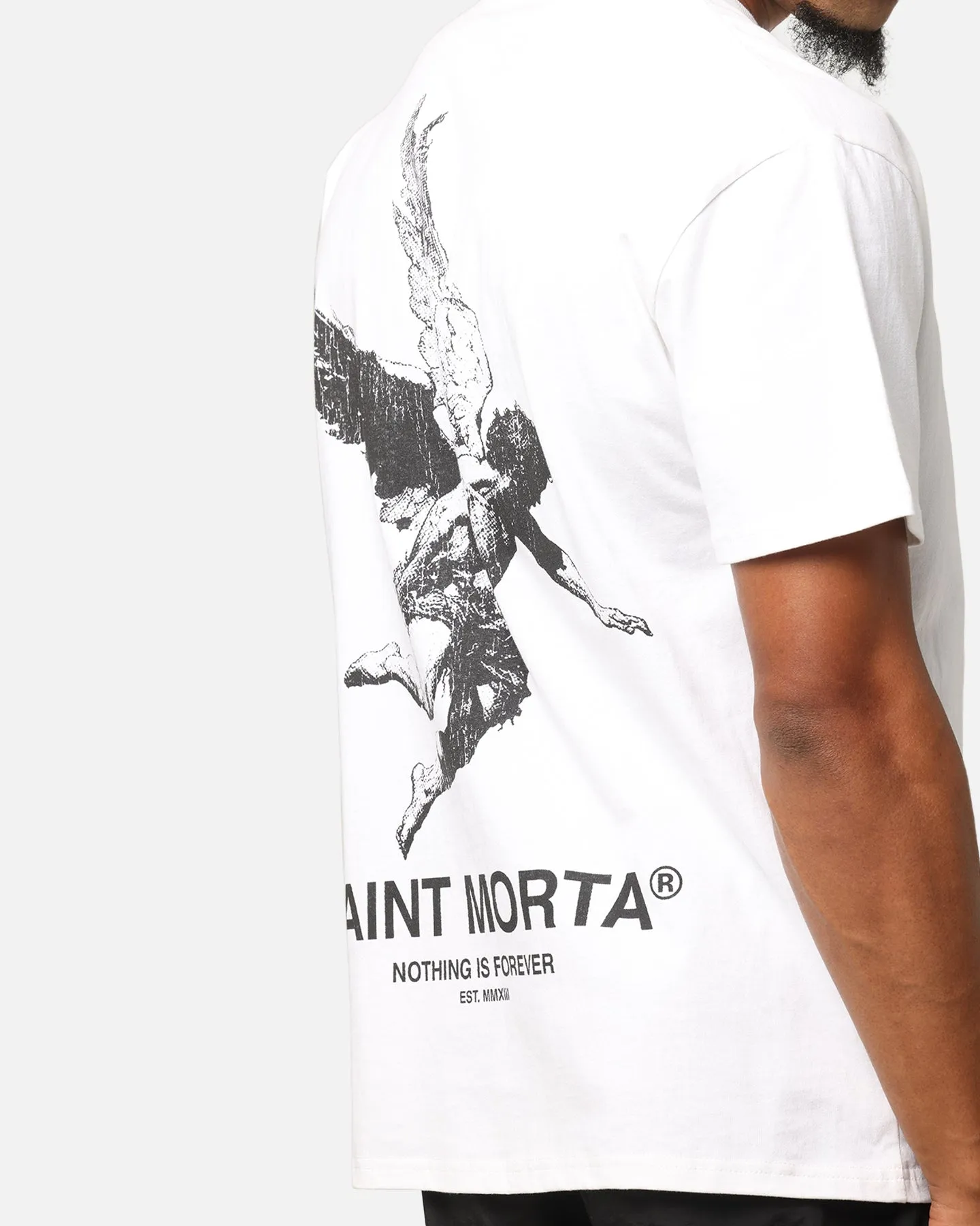 Saint Morta Nothing Is Forever Boxy T-Shirt White