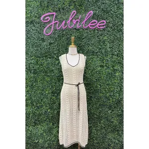 Sammi Crochet Creme Midi Dress