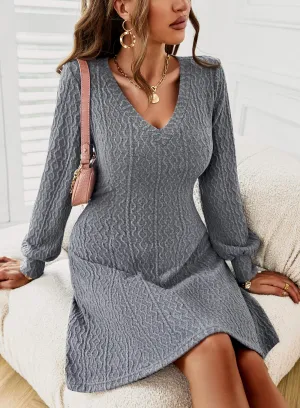 Sandra Knit Dress - Grey