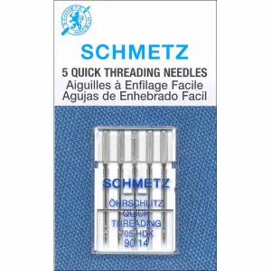 SCHMETZ 1791 Quick Threading Needles Carded - 90/14 - 5 count