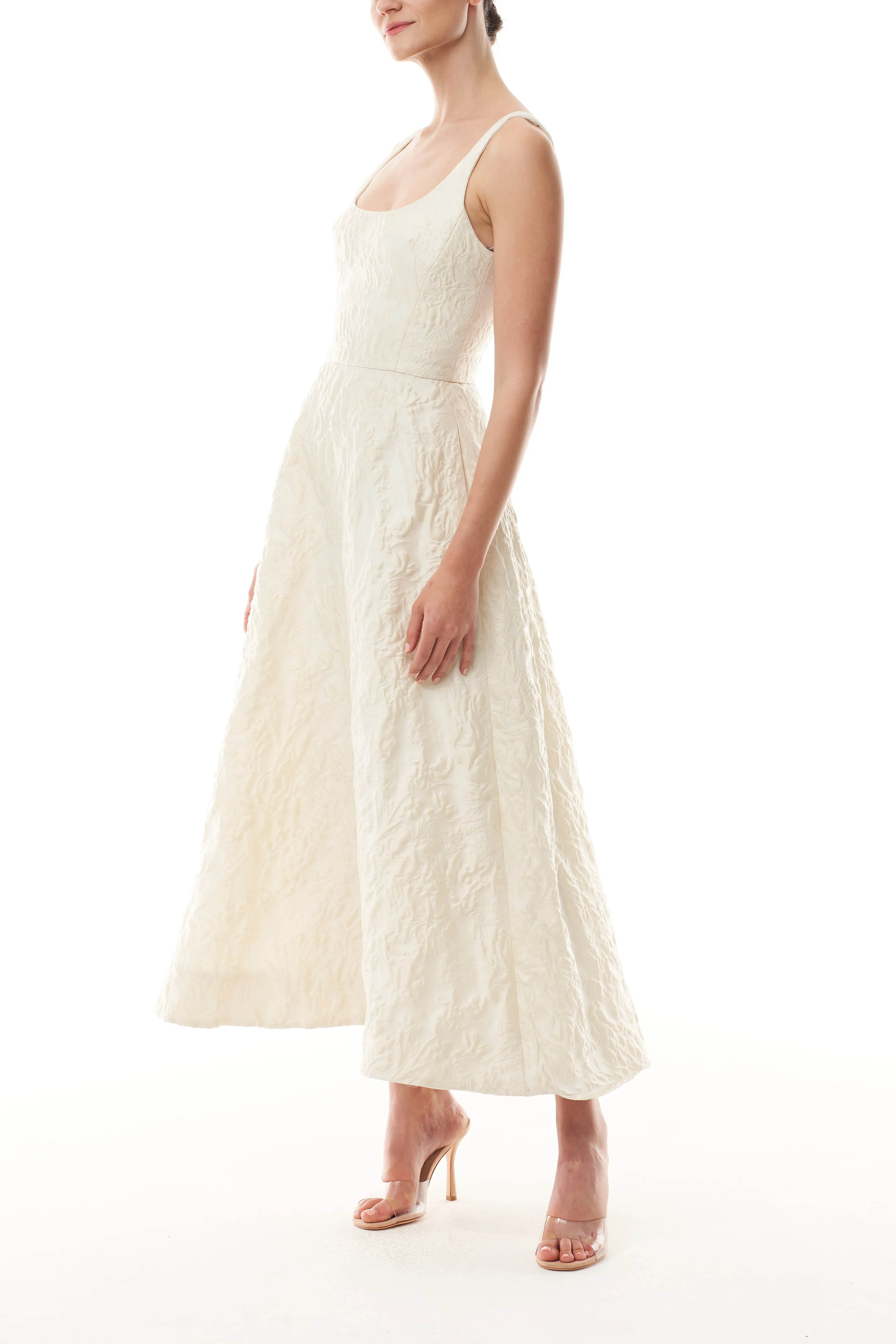 Scoop Neck A-Line Dress