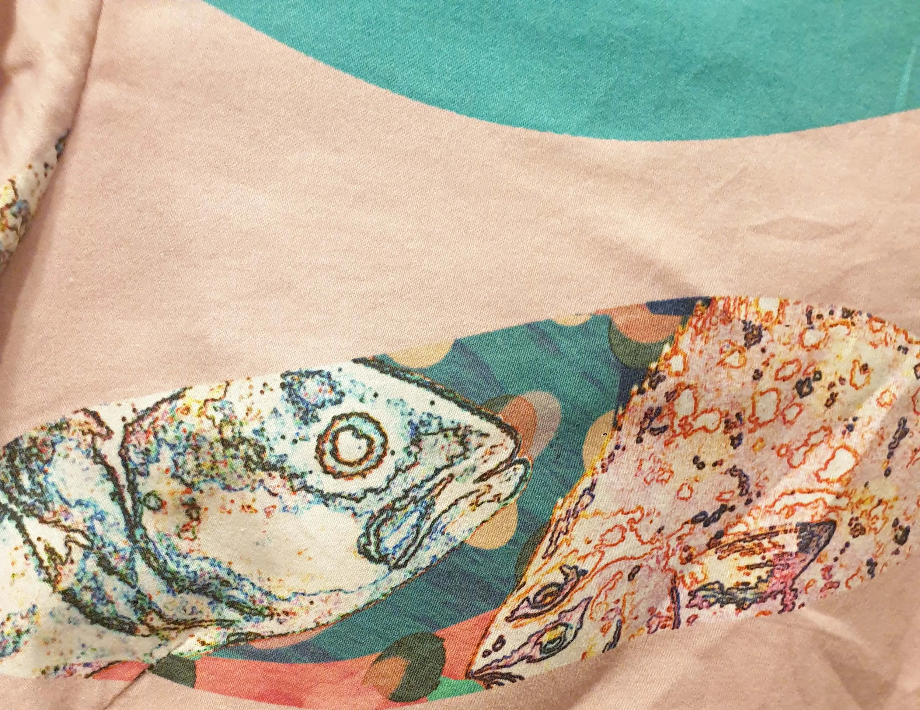 Seagrass Designs pink print top size 12