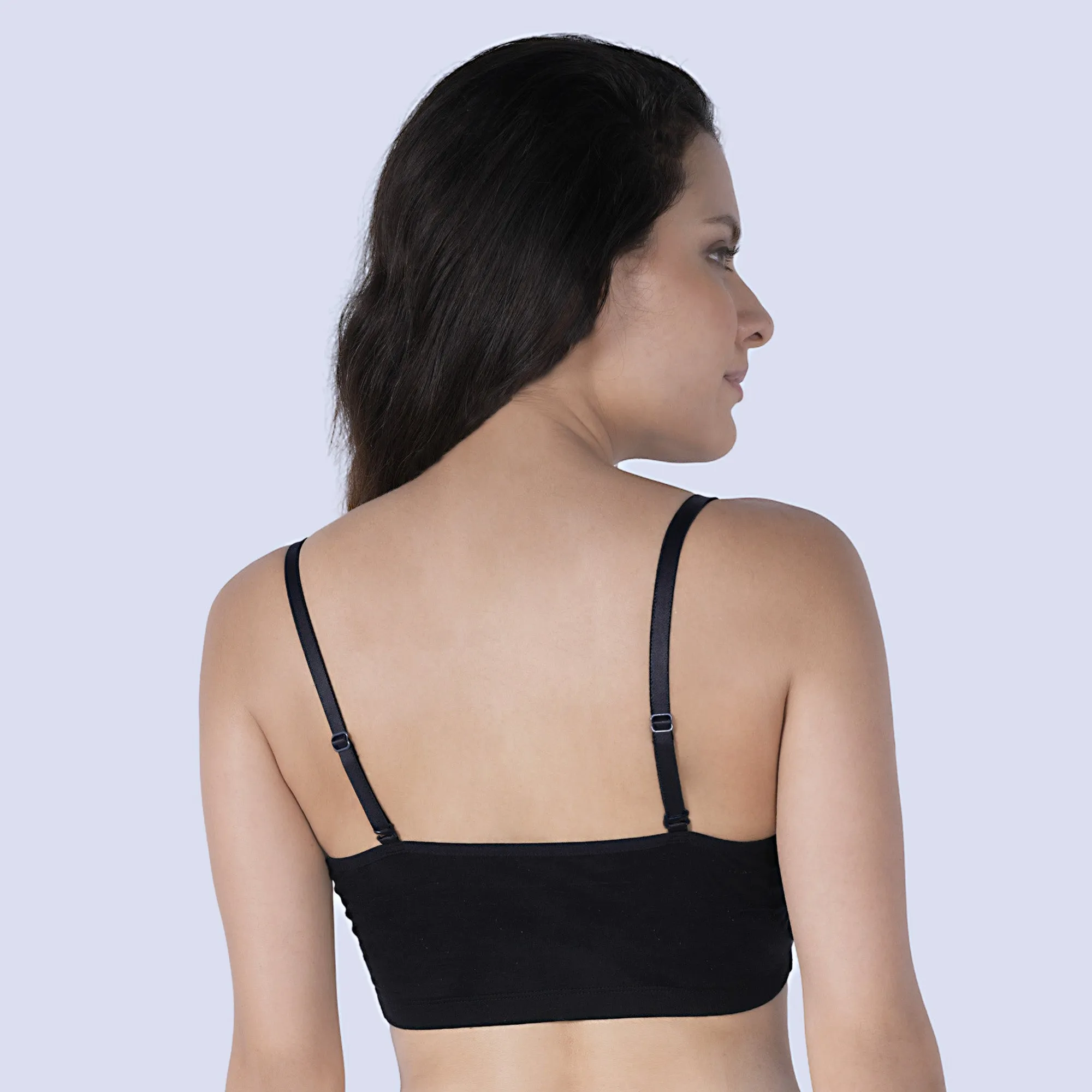 Seamless Cloud Soft Slip-on Lounge Bra with Detachable Straps