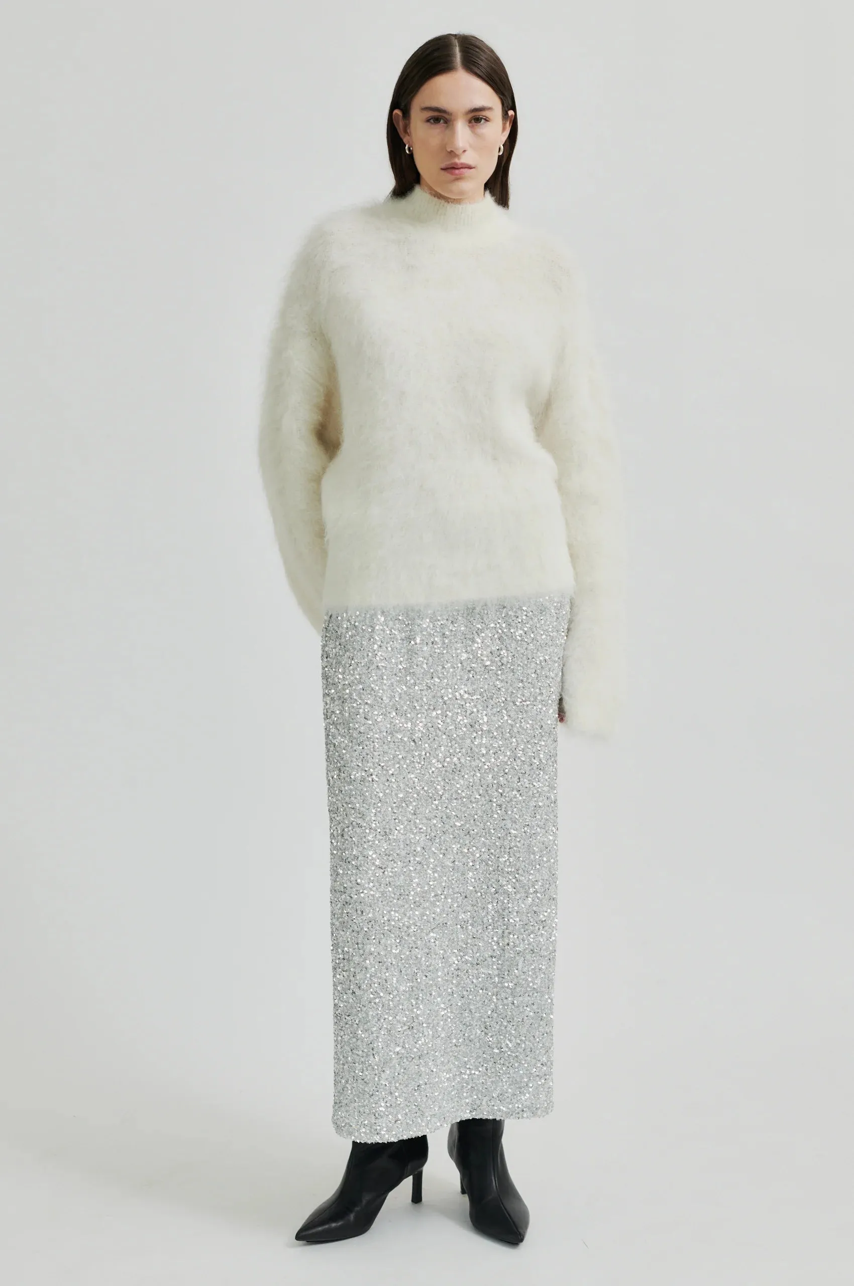Second Female - Shimmer Skirt Silver