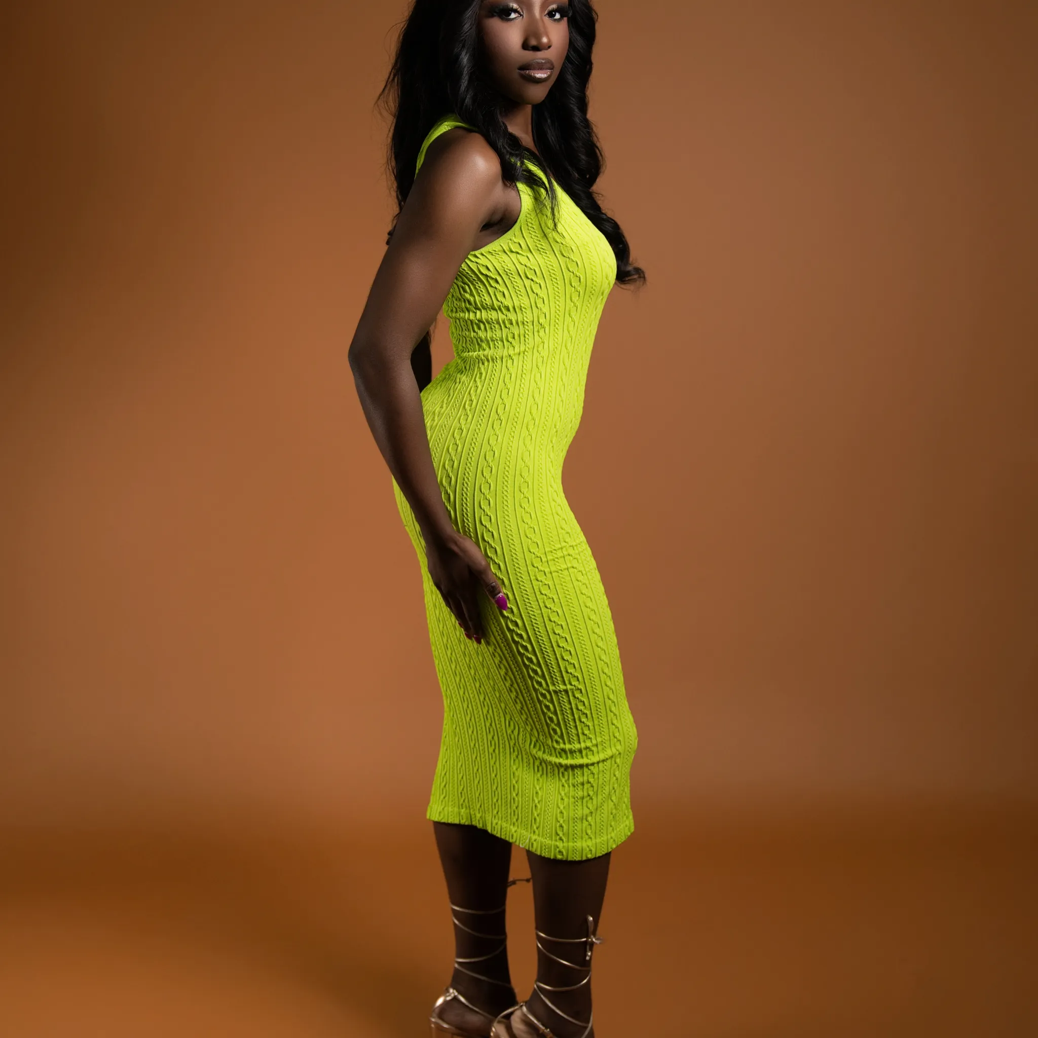 See Me Coming Midi Dress