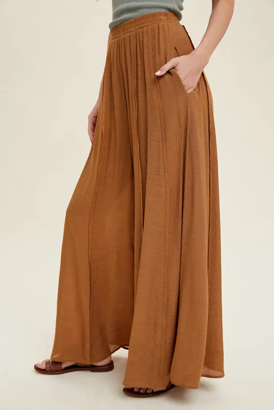 SHANNON WIDE LEG PANTS IN GUCCI