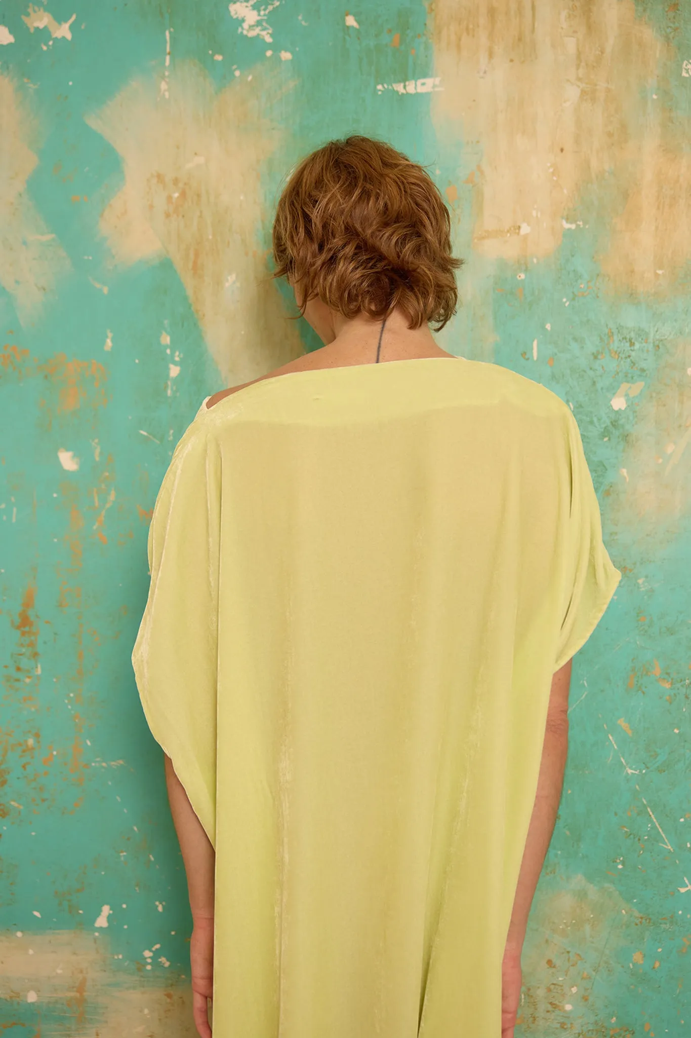 Sheath Dress - Citrus Velvet