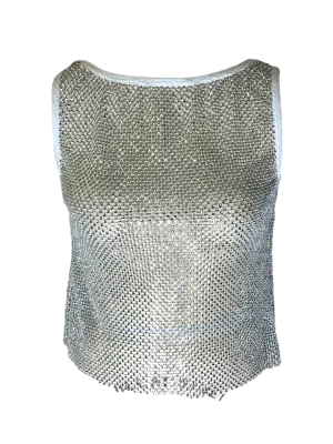 Shimmy Tank White