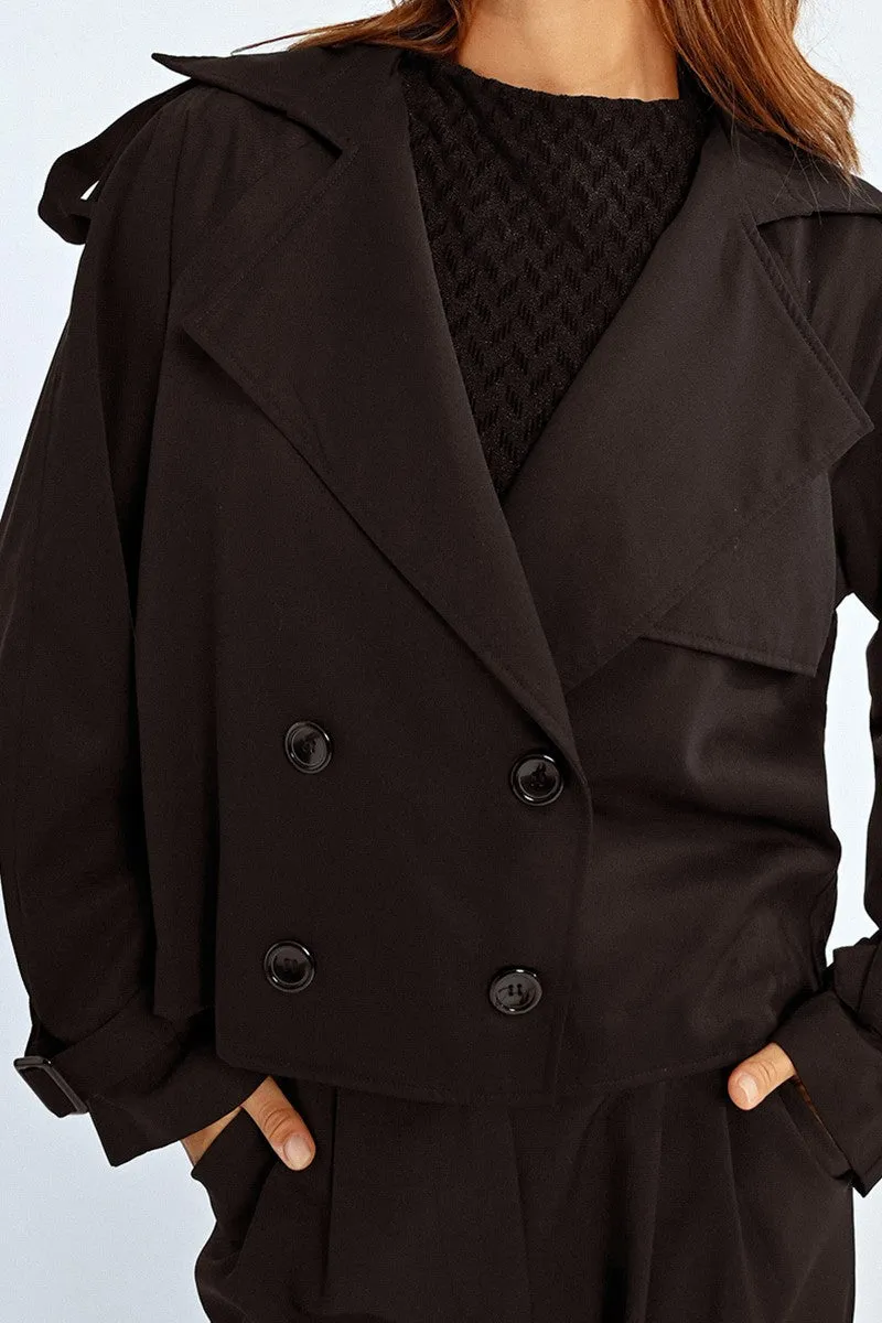 SHORT TRENCH COAT