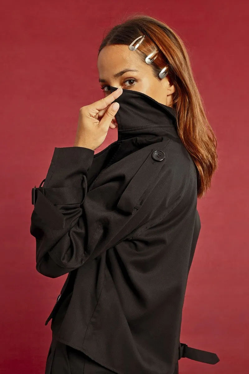 SHORT TRENCH COAT