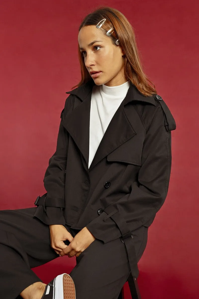 SHORT TRENCH COAT