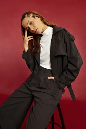 SHORT TRENCH COAT
