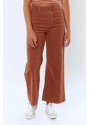 Sisstrevolution Poppy two woven cord pants- henna