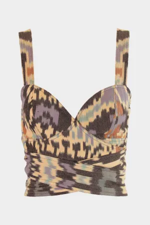 Sita Cropped Bralette in Honey Onyx