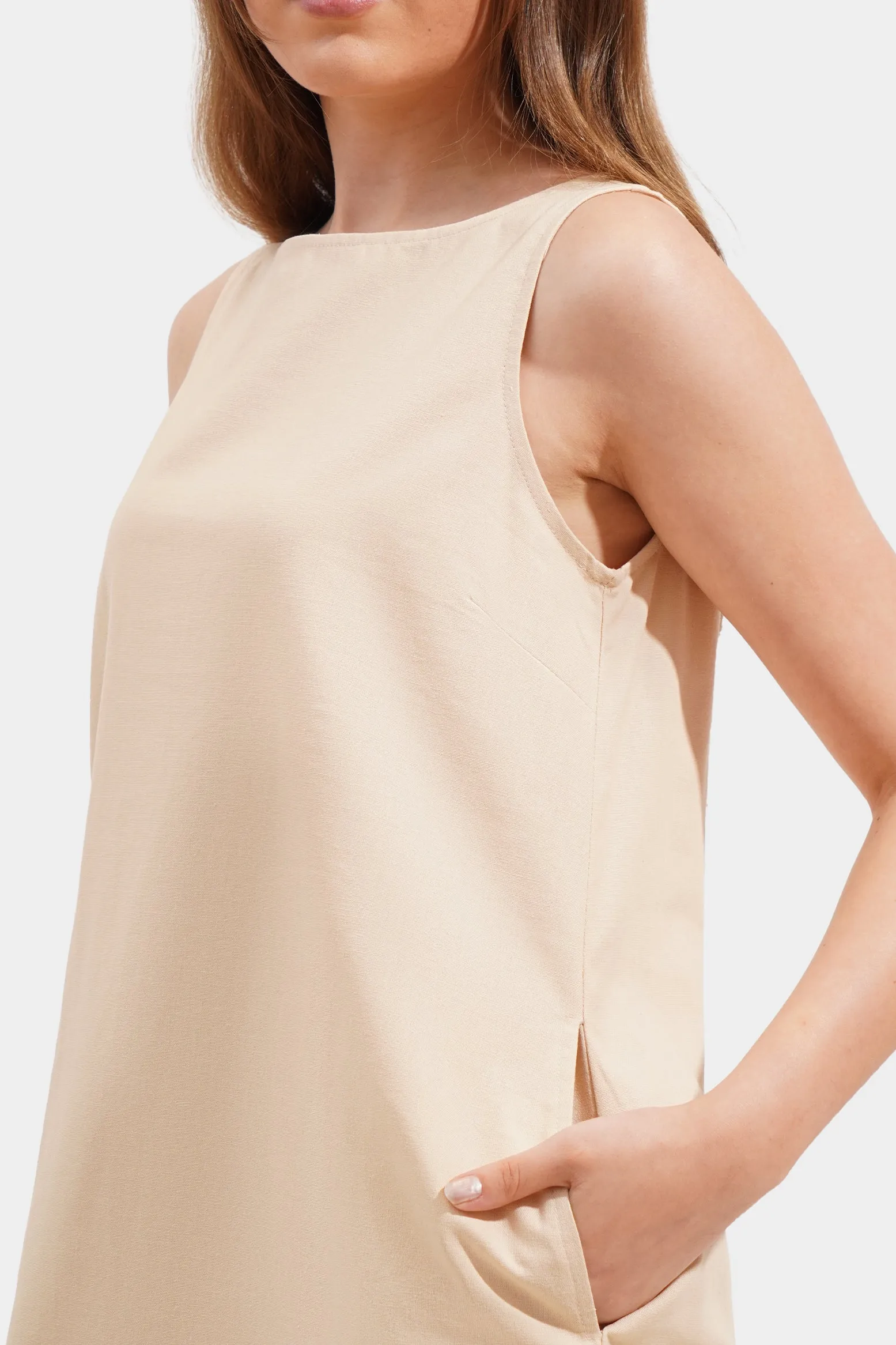 Sleeveless Shift Dress