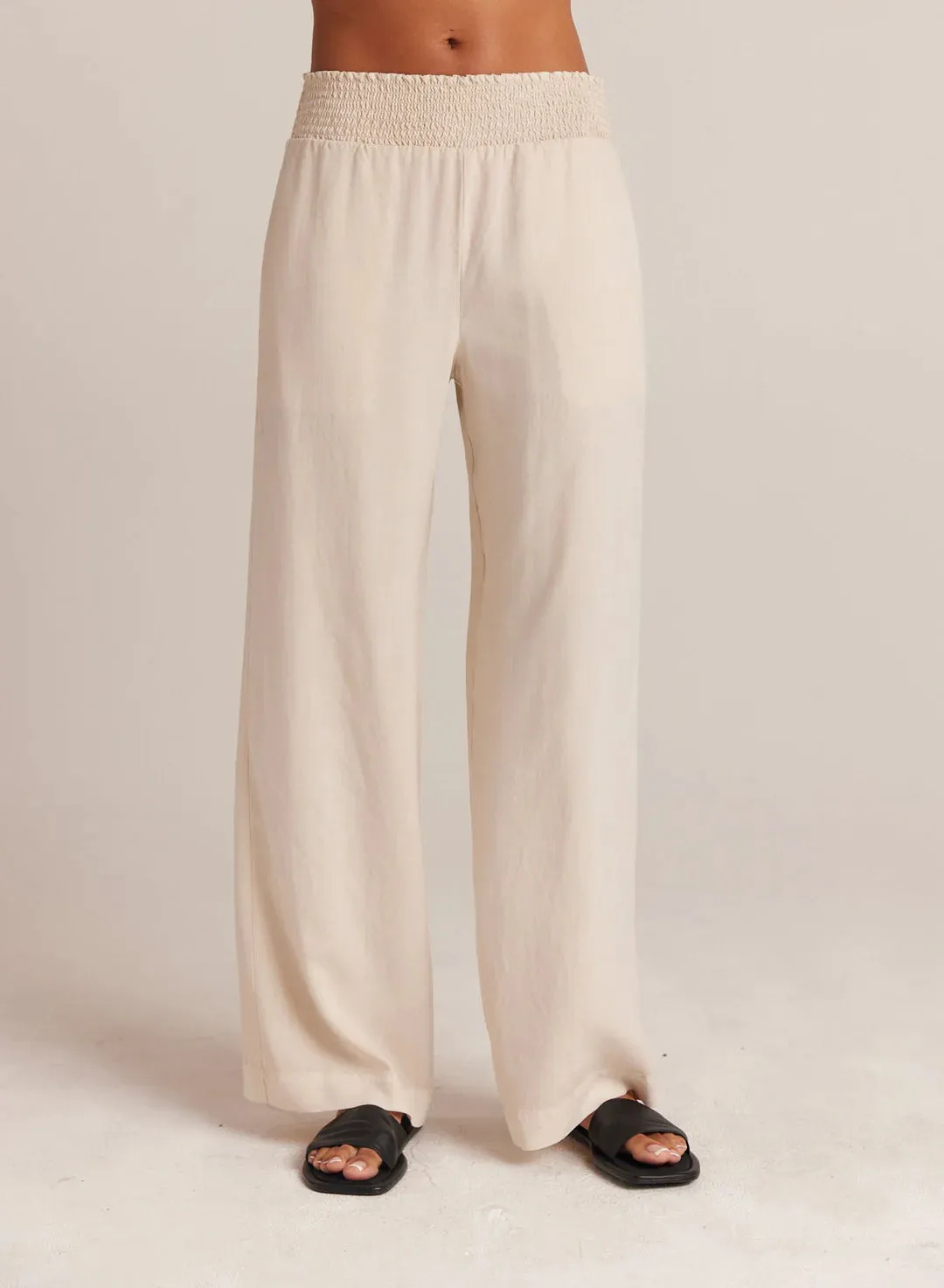 Smocked Waist Wide Leg in Cliffside