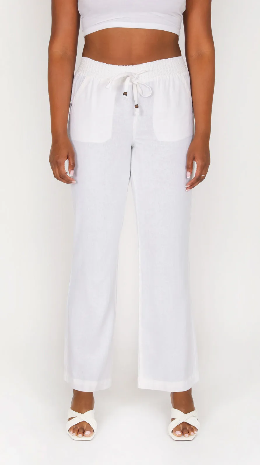 Smocked Wide Leg