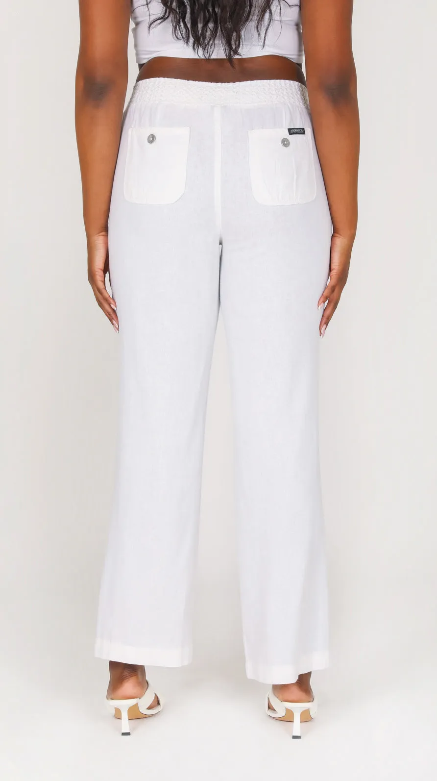 Smocked Wide Leg