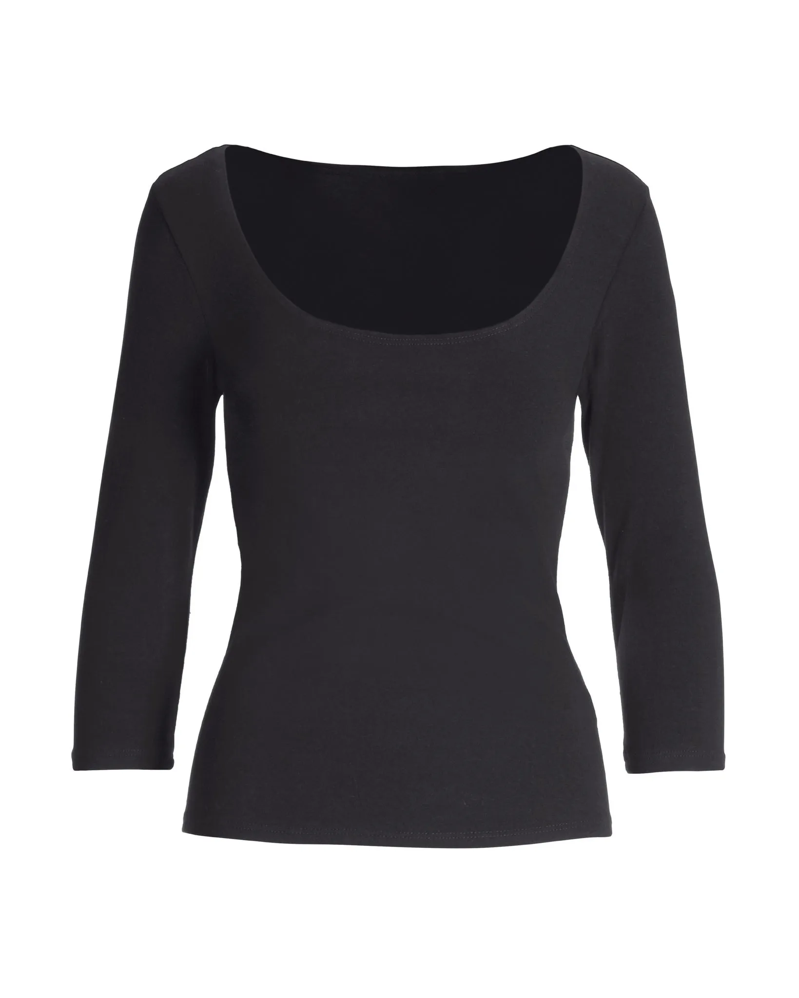 So Sexy Scoop Neck Top Black