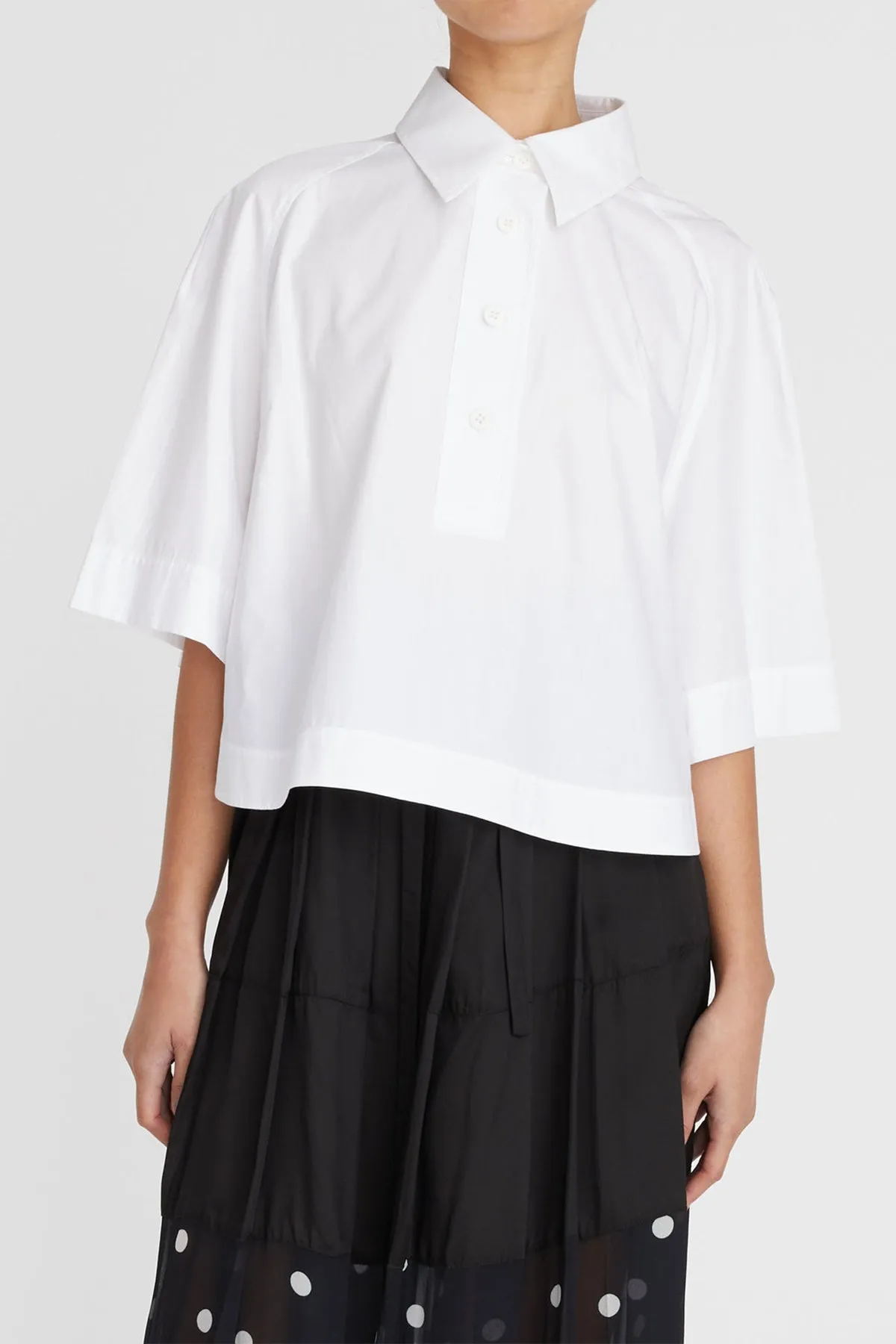 Soho Cropped Polo in Natural