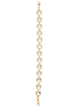 Sorrelli Halcyon Tennis Bracelet - Bright Gold Crystal