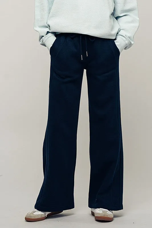 Straight-Leg Panel Sweatpants
