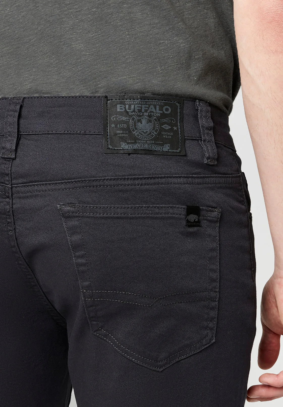 Straight Six Men's Twill Pants in Charcoal Gray - BM16083