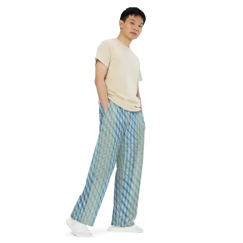 Strut Bold in Blue and Yellow Wide Leg Pants