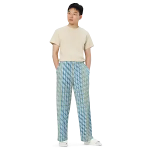 Strut Bold in Blue and Yellow Wide Leg Pants